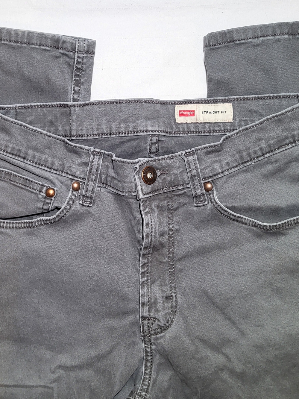 Wrangler Kids Gray Straight Fit Jeans